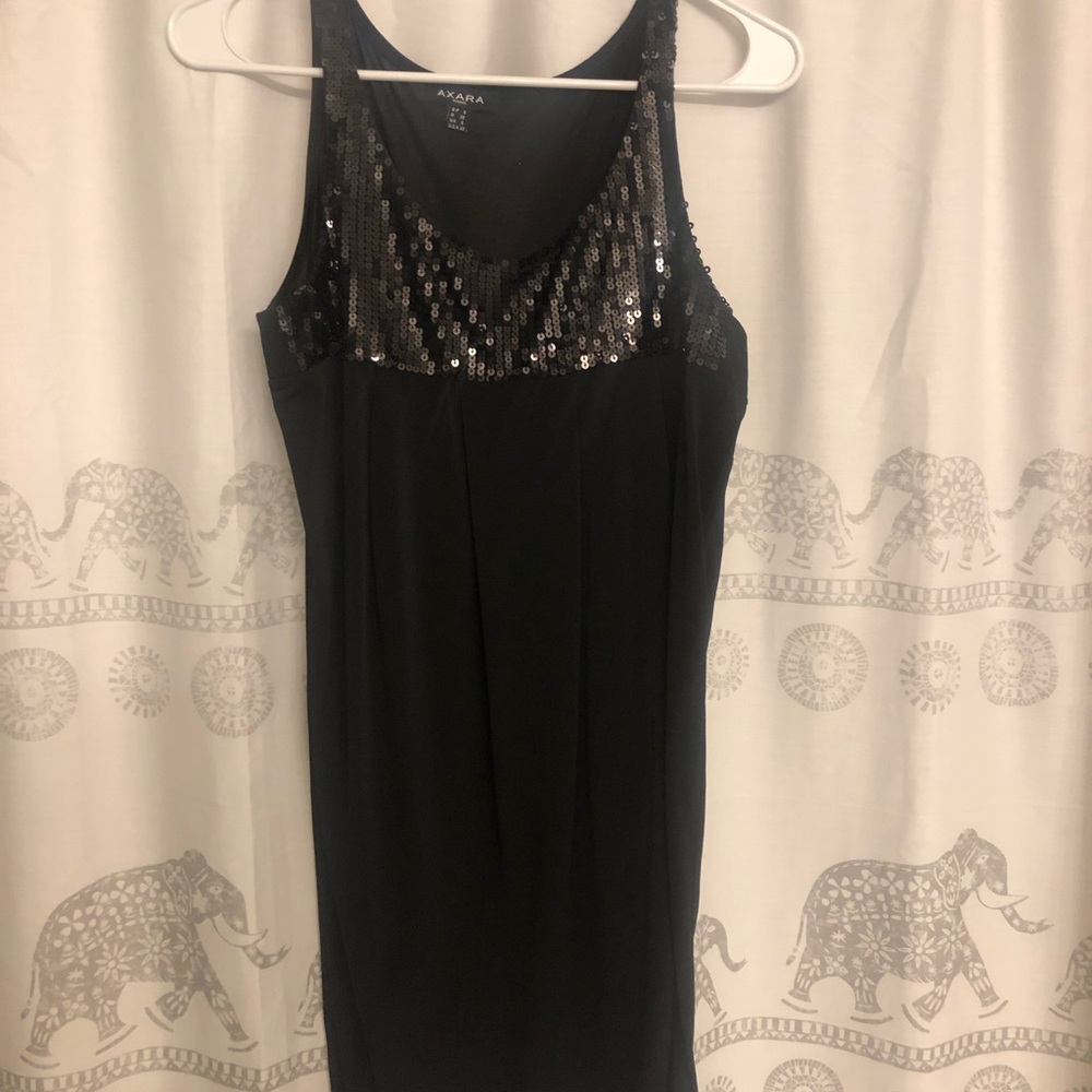 Black sequin dress